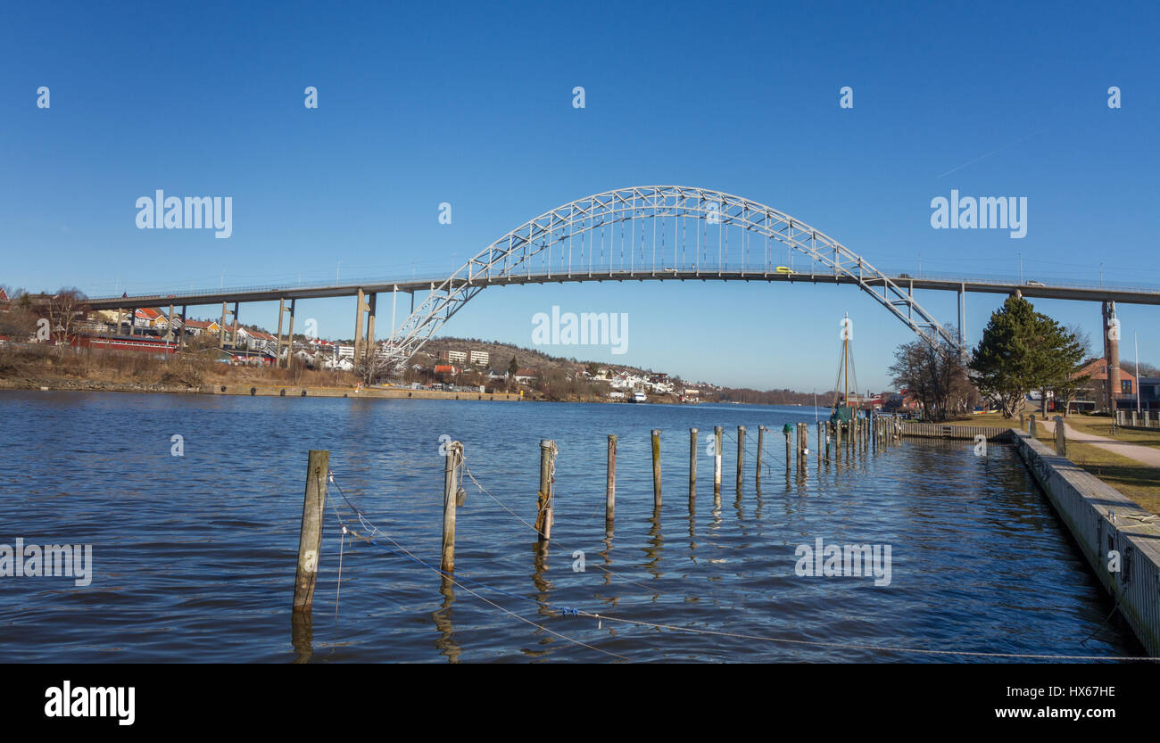 Bridge in Fredrikstad, Norway Stock Photo