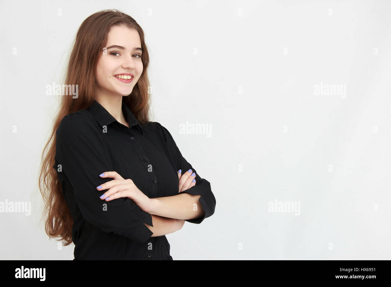 Beautiful Business Woman Stock Photo - Alamy