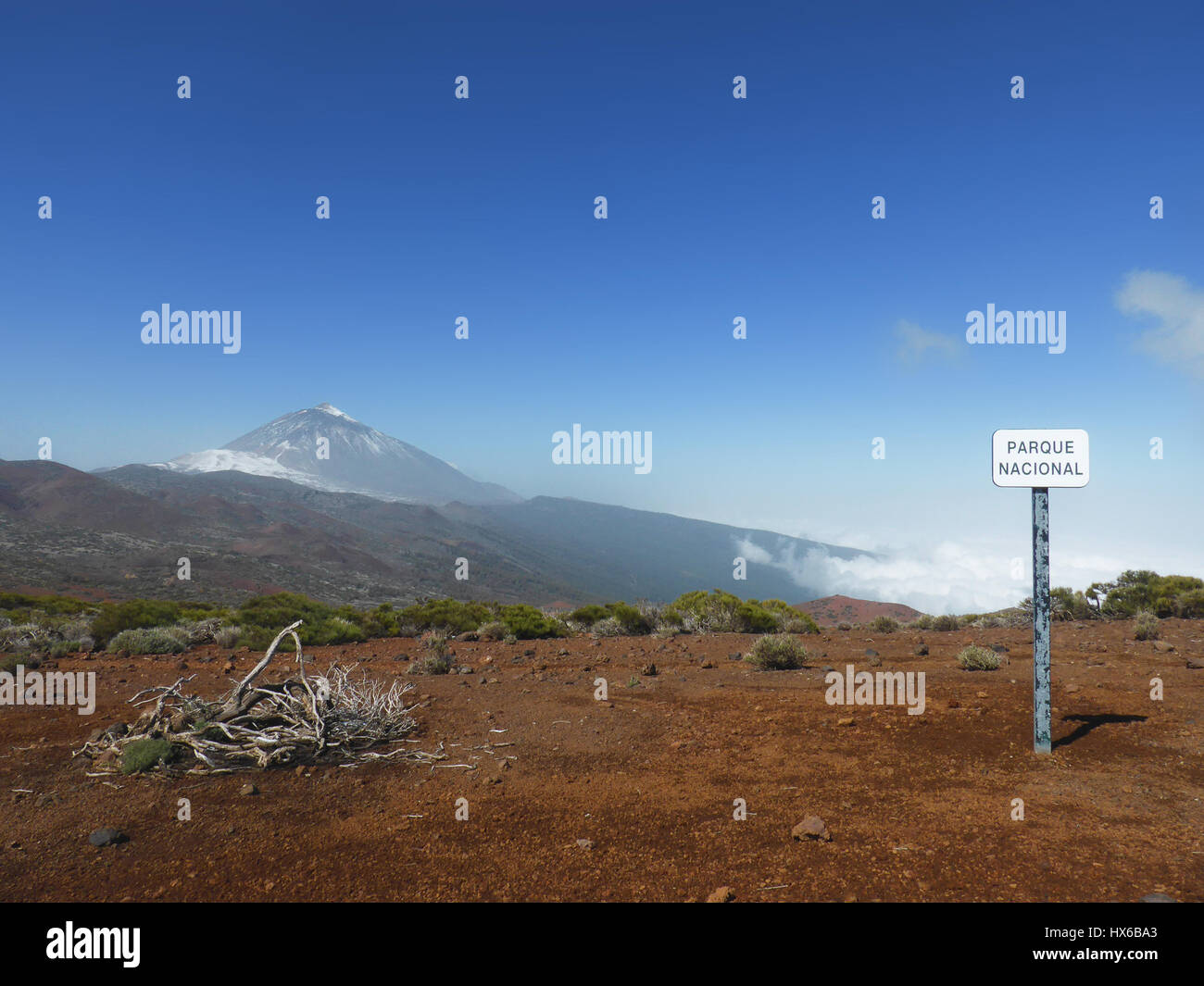 mountain landscape panorama - pico del teide, national park (parque national) Stock Photo