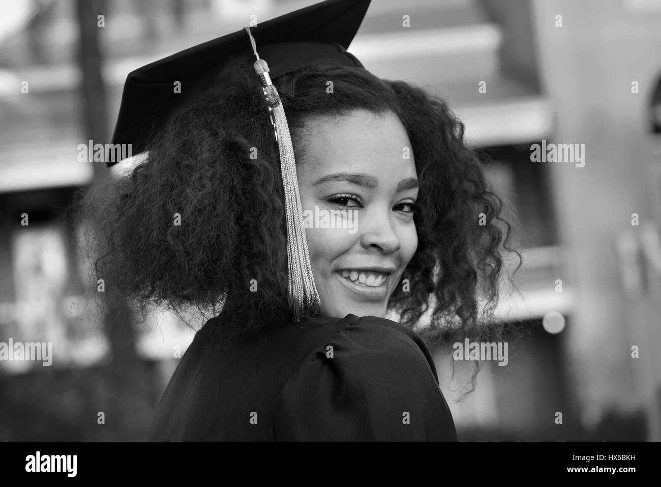 Female undergraduate Black and White Stock Photos & Images - Alamy