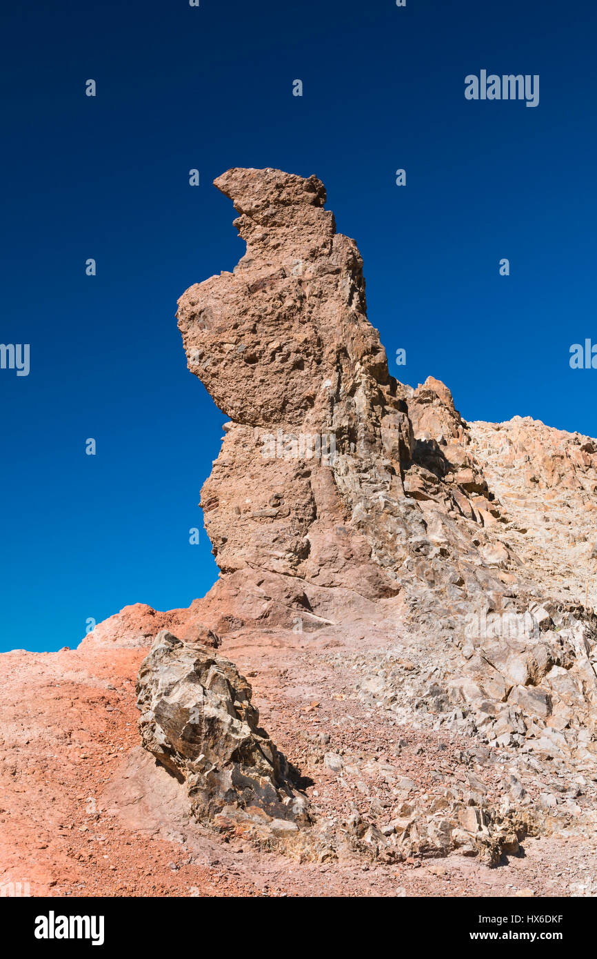 One of many tall rock formations in Los Roques de Garcia in Tenerife ...