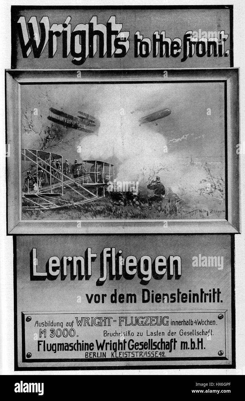 This 'Wright anzeige' refers to a work or advertisement by an artist ...