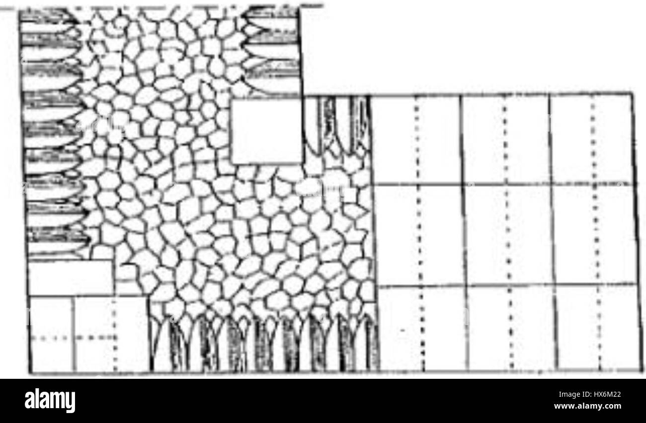 'Opus reticulatum coupe longitudinale' is a term referring to the cross ...