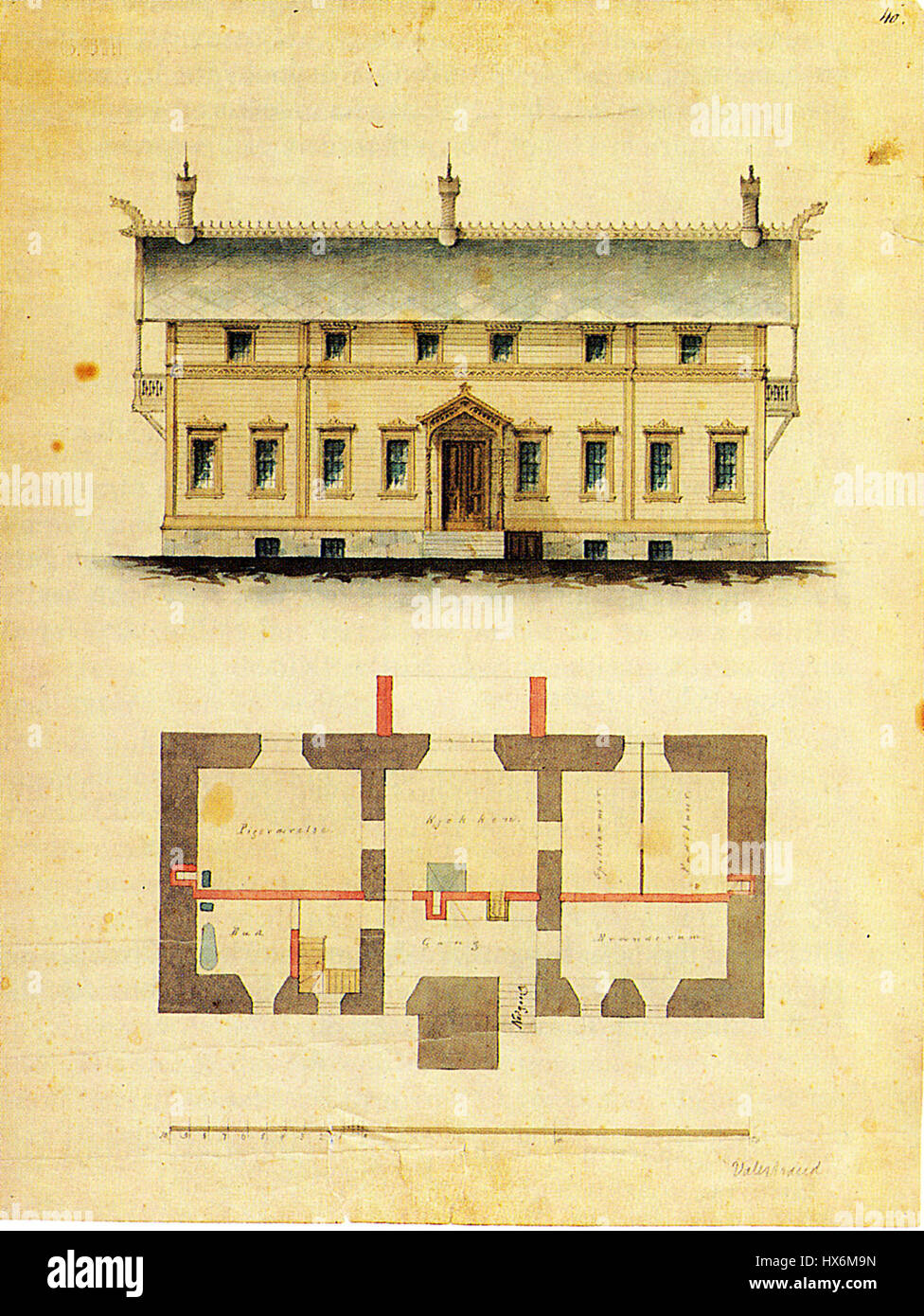 Labeled architectural floor plan hi-res stock photography and images ...