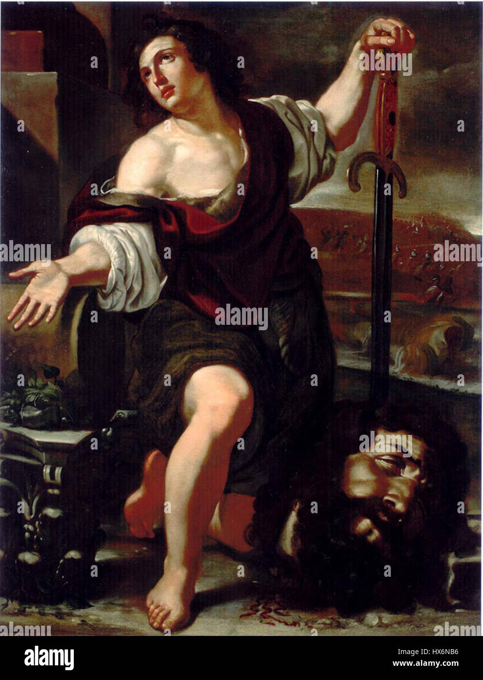 David holding goliaths hi-res stock photography and images - Alamy, image size:988x1390