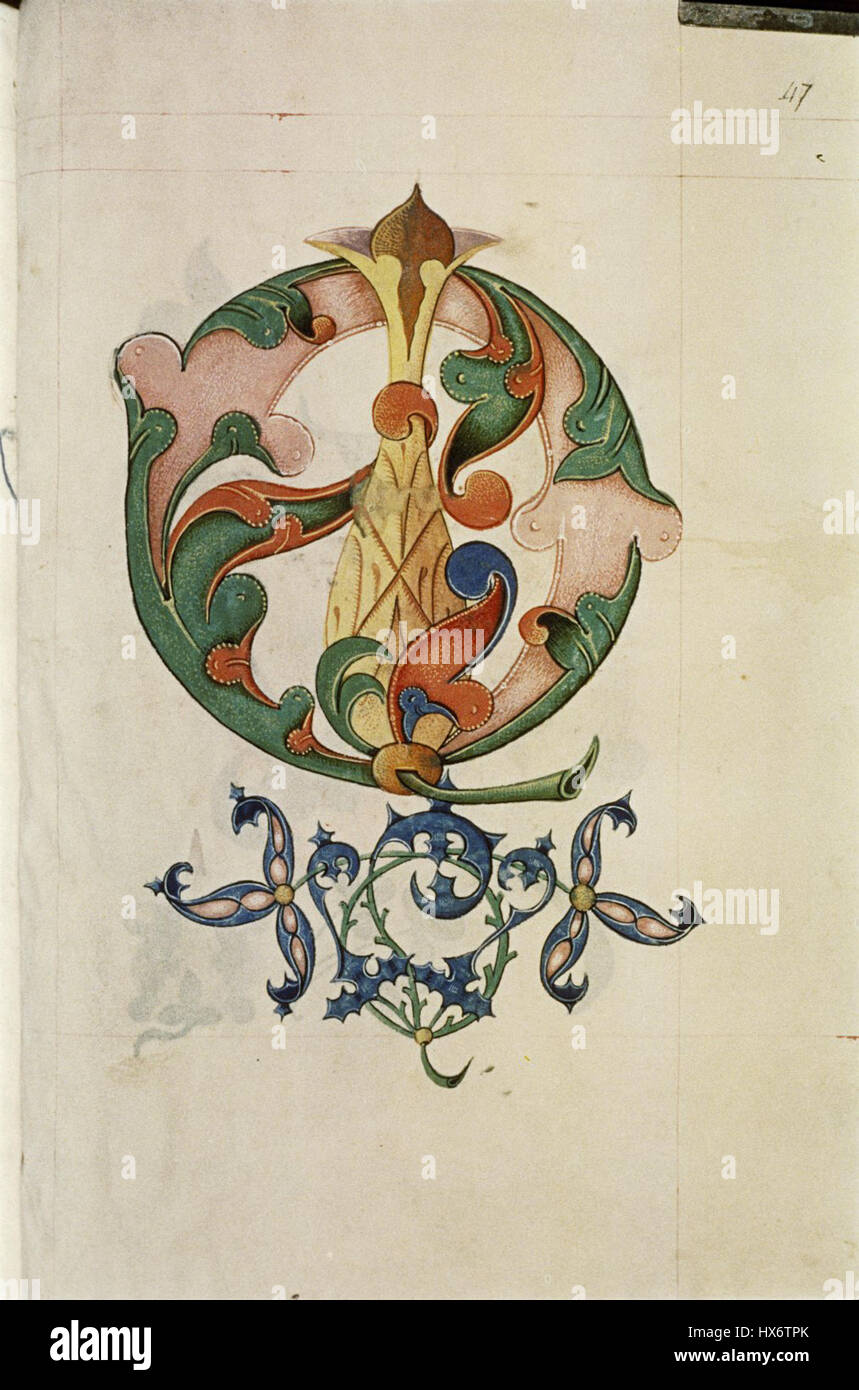 The Tudor pattern book MS. Ashmole 1504 89 Stock Photo