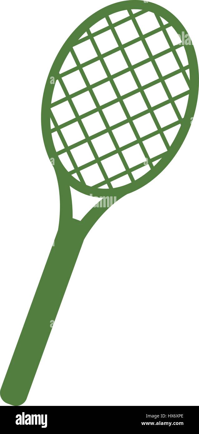 icon illustrated racket on white background in vector Stock Vector ...