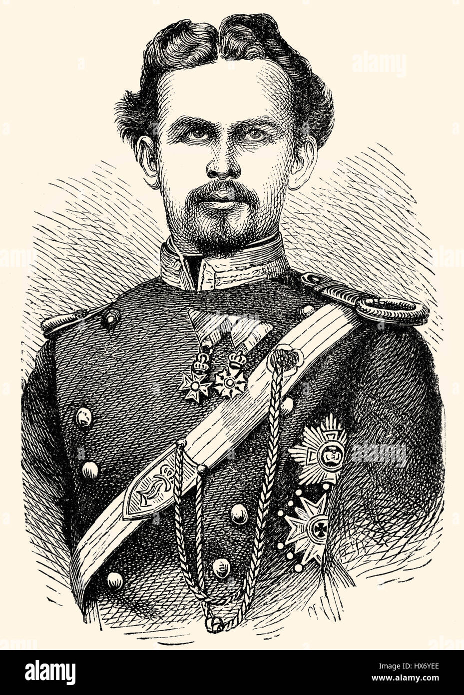 Ludwig II Otto Friedrich Wilhelm von Bavaria, 1845 - 1886, King of Bavaria Stock Photo