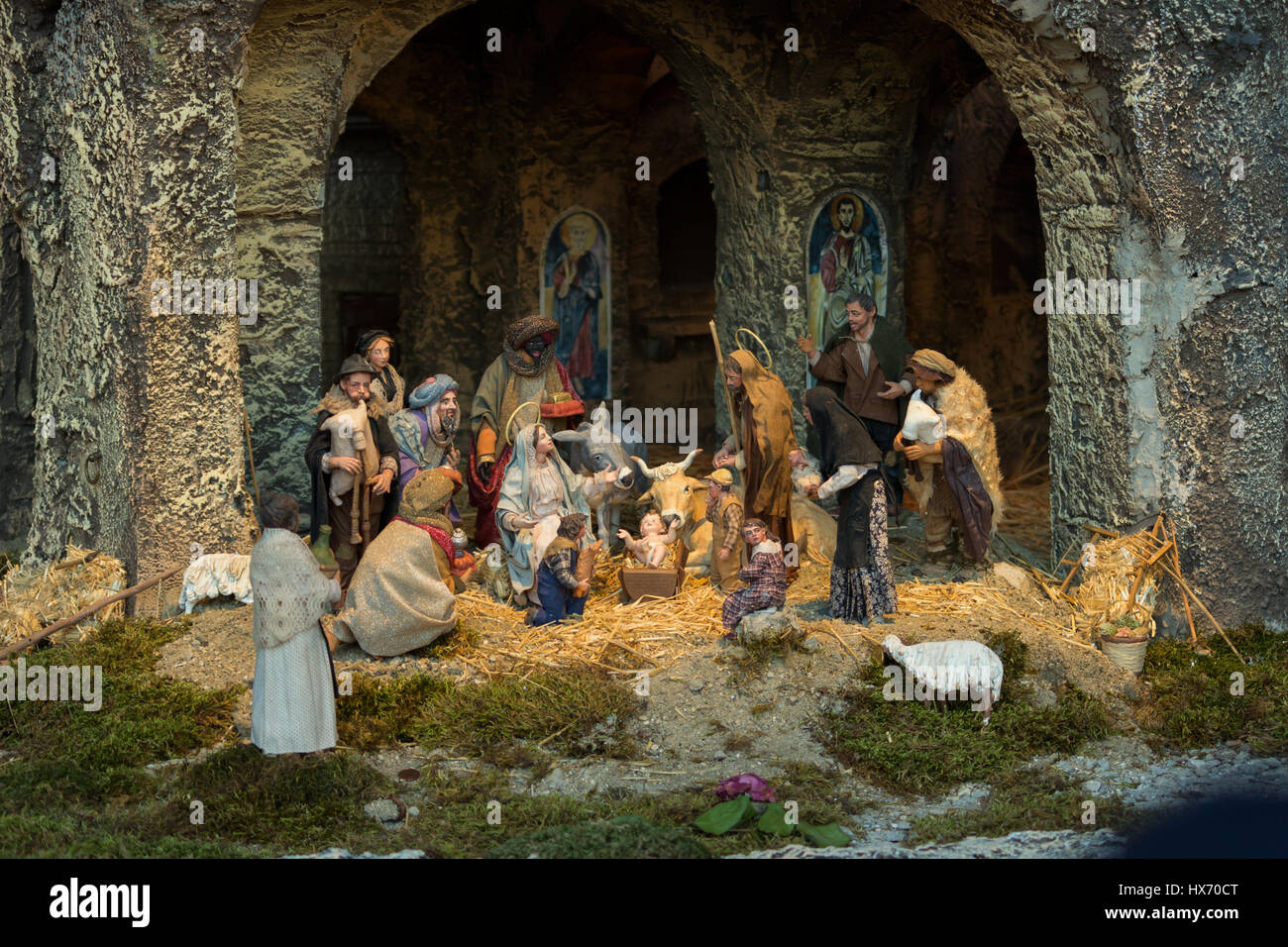 Nativity Scene Vatican Stock Photos & Nativity Scene Vatican Stock