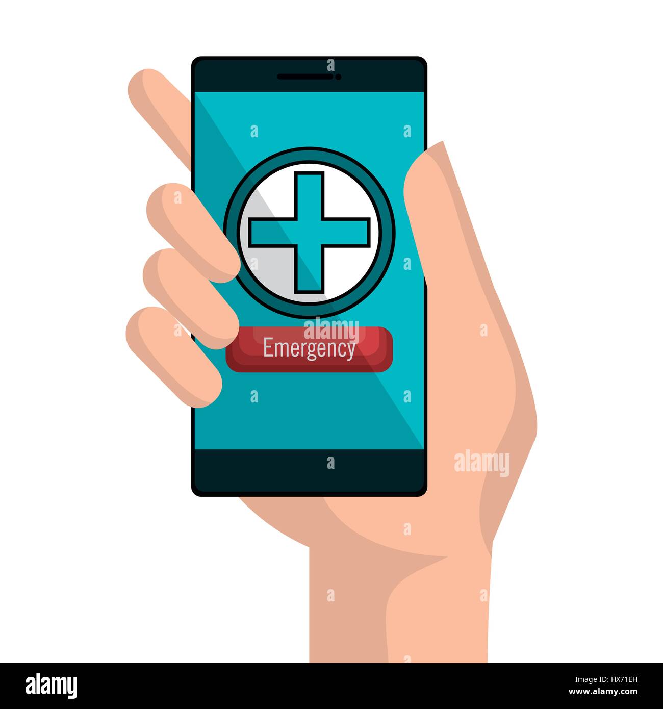 medicine online flat icons Stock Vector