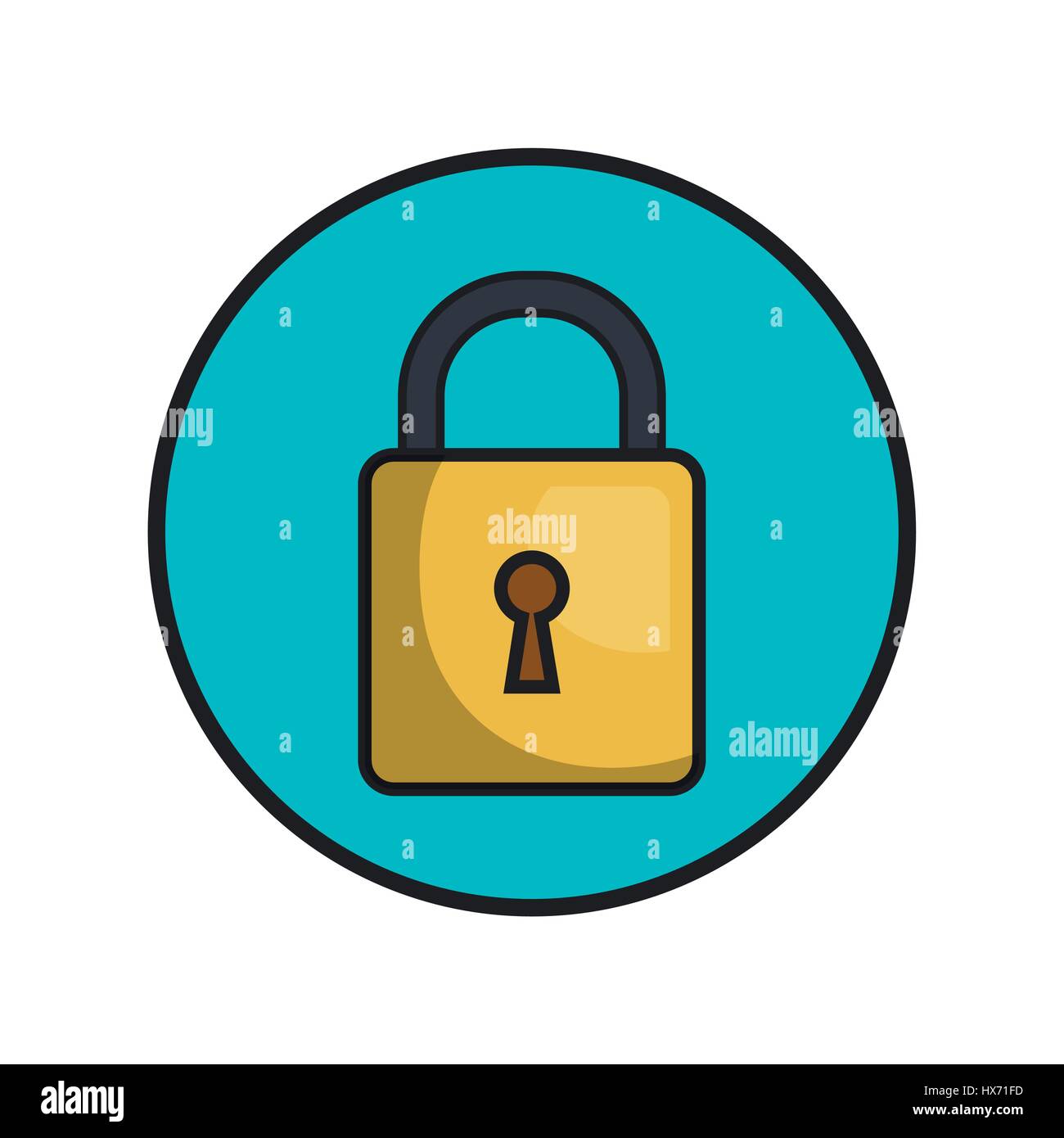 safe padlock isolated icon Stock Vector Image & Art - Alamy