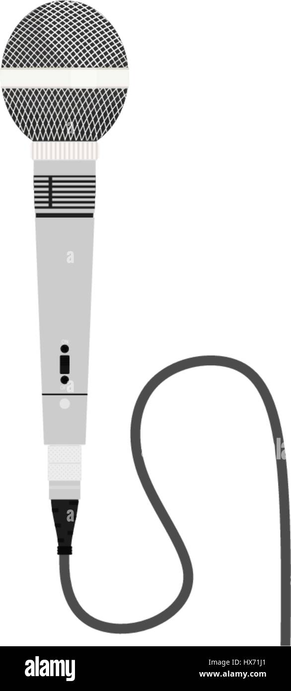 Retro dynamic microphone. Flat vector Stock Vector Image & Art - Alamy