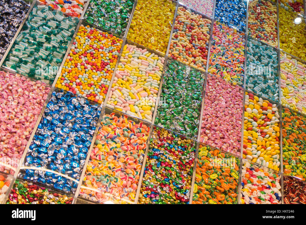 Thousands of assorted candies exposed in a shop Stock Photo - Alamy