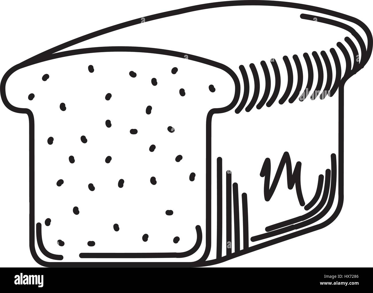 delicious slice bread isolated icon Stock Vector Image & Art - Alamy