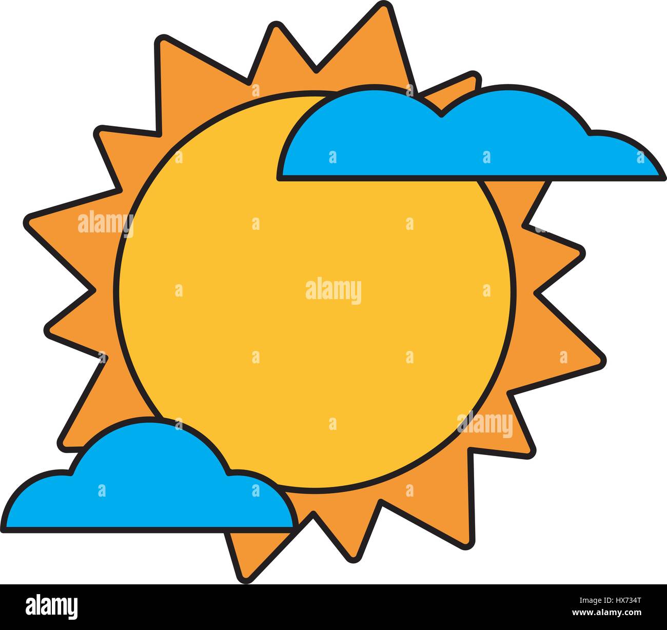 Sunny Partly Cloudy Stock Illustrations – 1,394 Sunny Partly