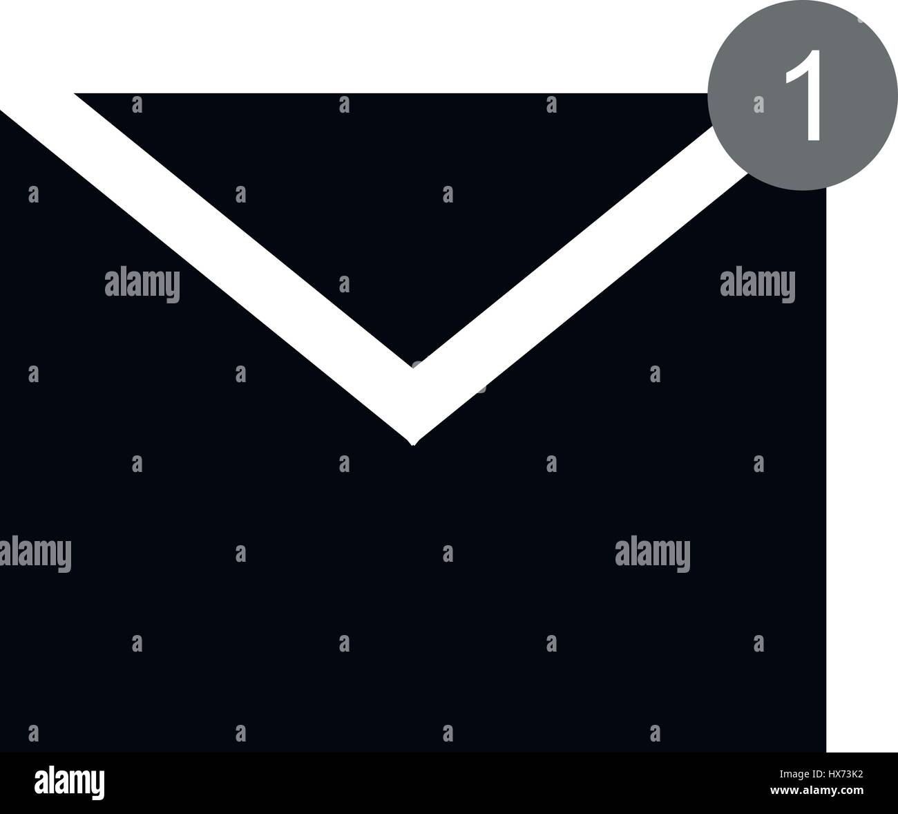 icon message illustrated on a white background in vector Stock Vector ...