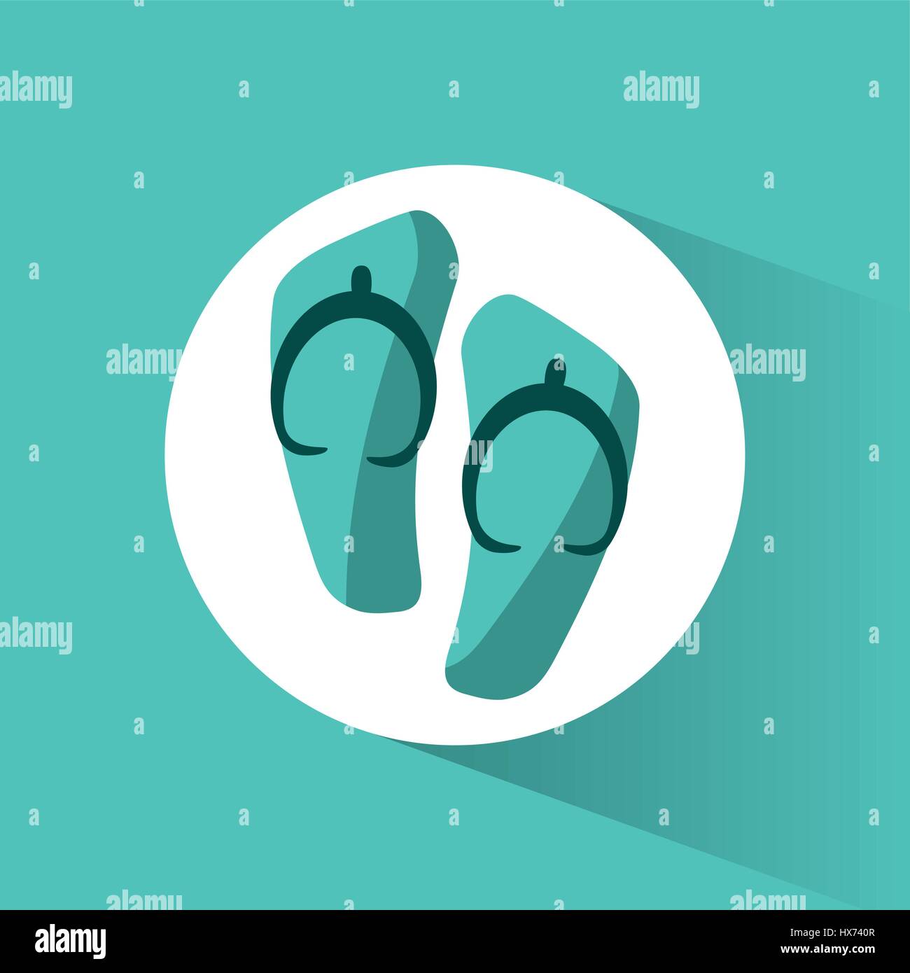 flip flop beach accesory Stock Vector Image & Art - Alamy
