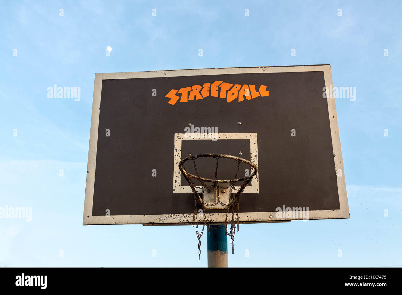 Basketball hoop. Basket street basketball. Street game Stock Photo Alamy