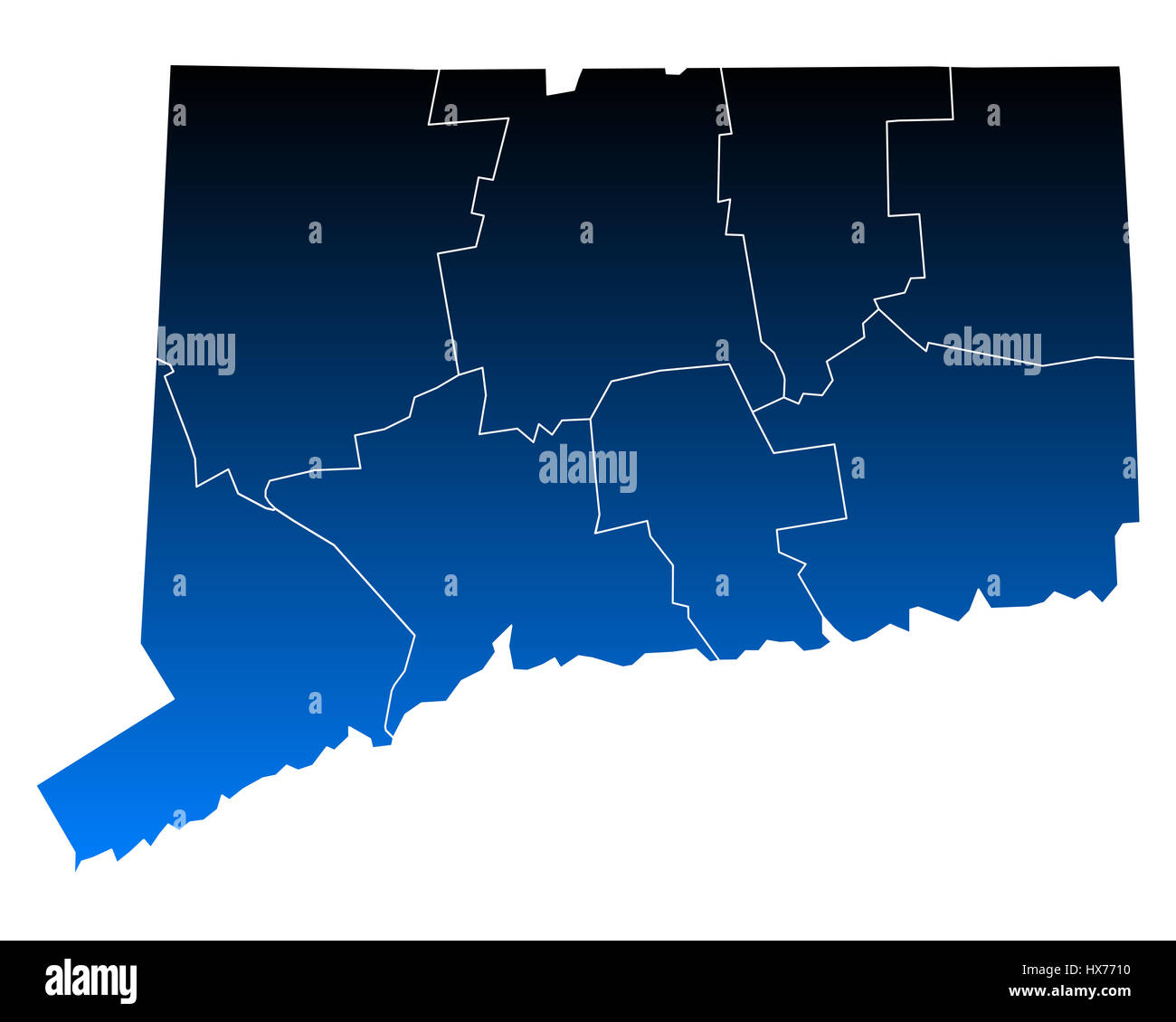 Map of Connecticut Stock Photo Alamy