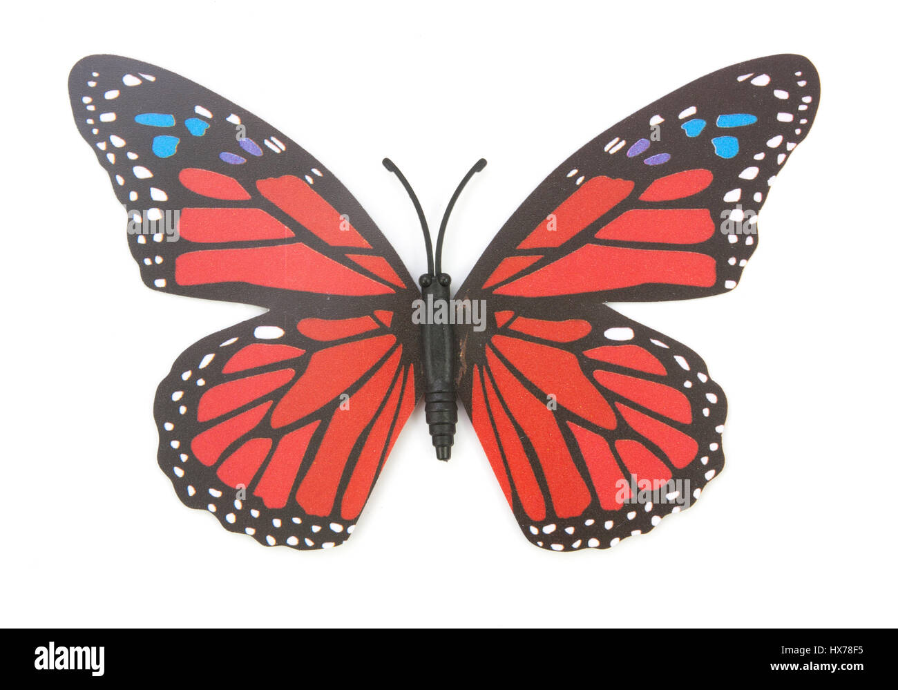 a decoration with fake colored butterflies on a transparent background  Stock Photo - Alamy