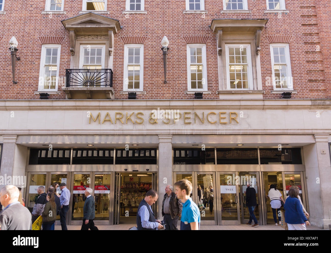 The Marks and Spencer store in Chester city centre also known as M&S or