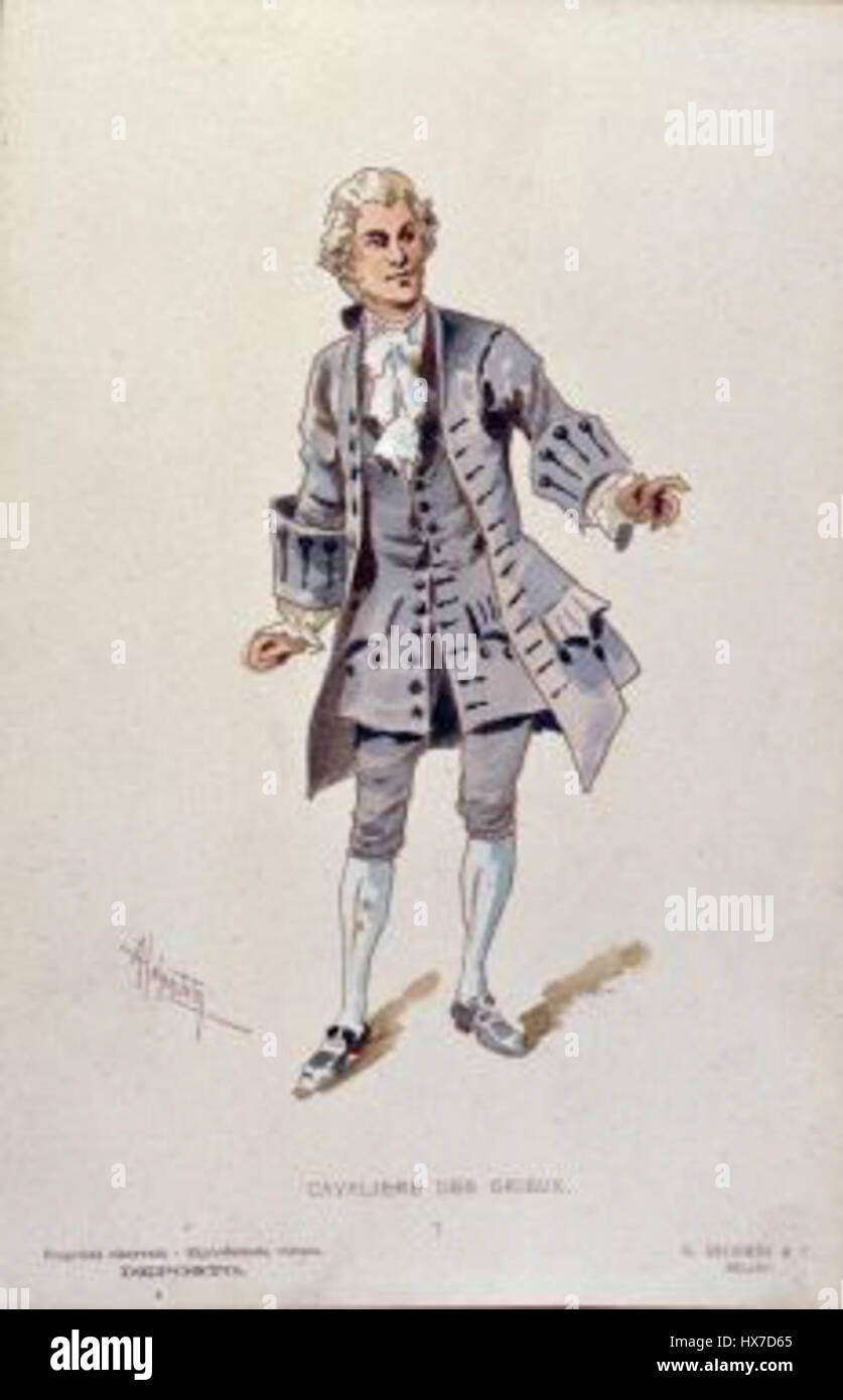 Manon Lescaut Costume Des Grieux Act Ii Stock Photo Alamy Manon Lescaut Costume Des Grieux Act Ii Stock Photo Alamy