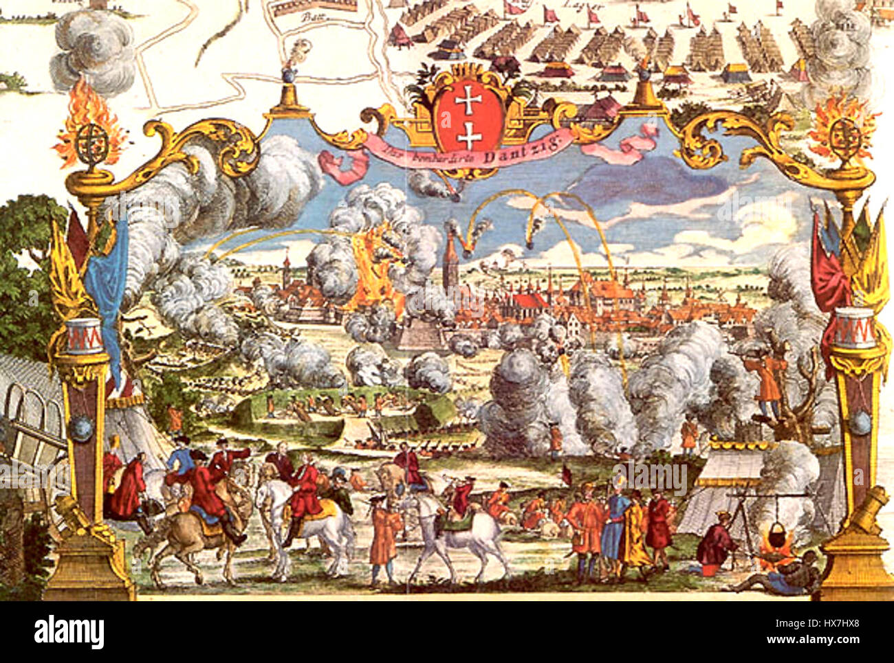 Siege of Danzig 1734 Stock Photo Alamy