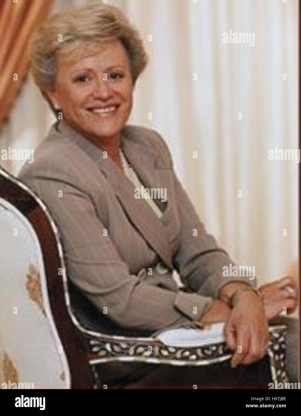 Princess Muna Al Hussein of Jordan Stock Photo - Alamy