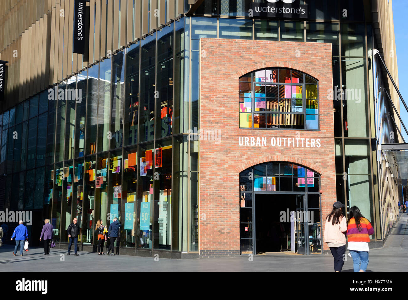 Urban Outfitters fashion clothing store in Liverpool One Stock Photo