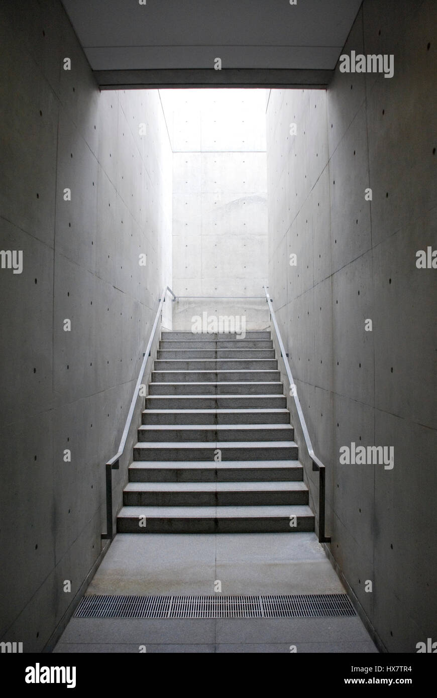 concrete staircase Stock Photo