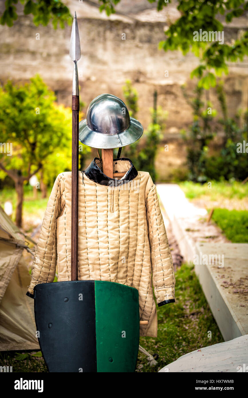 An old English armour Stock Photo Alamy
