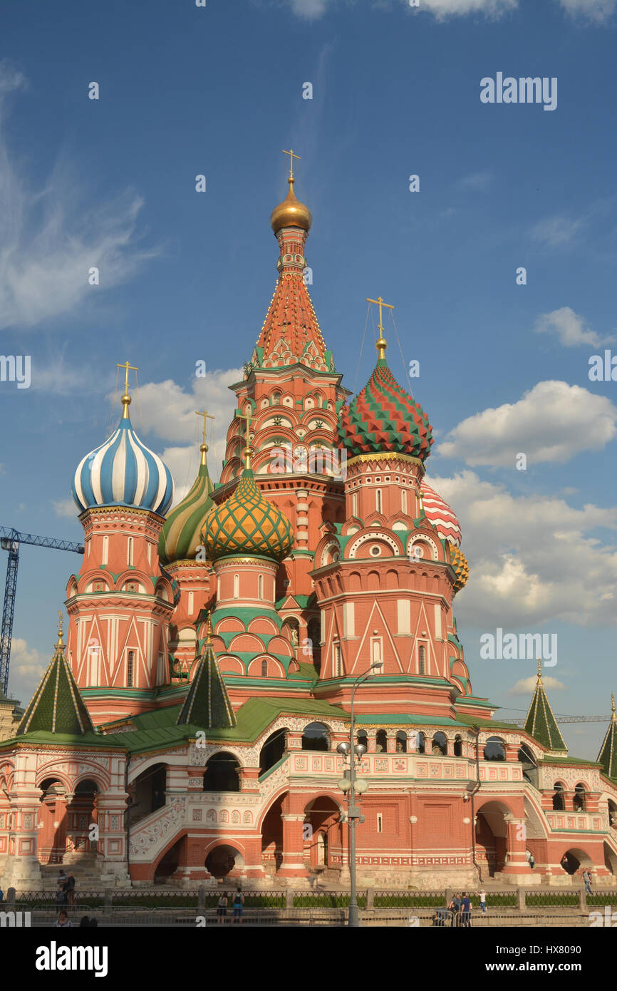 St. Basil's Cathedral. St. Basil's Cathedral on red Square in Moscow ...