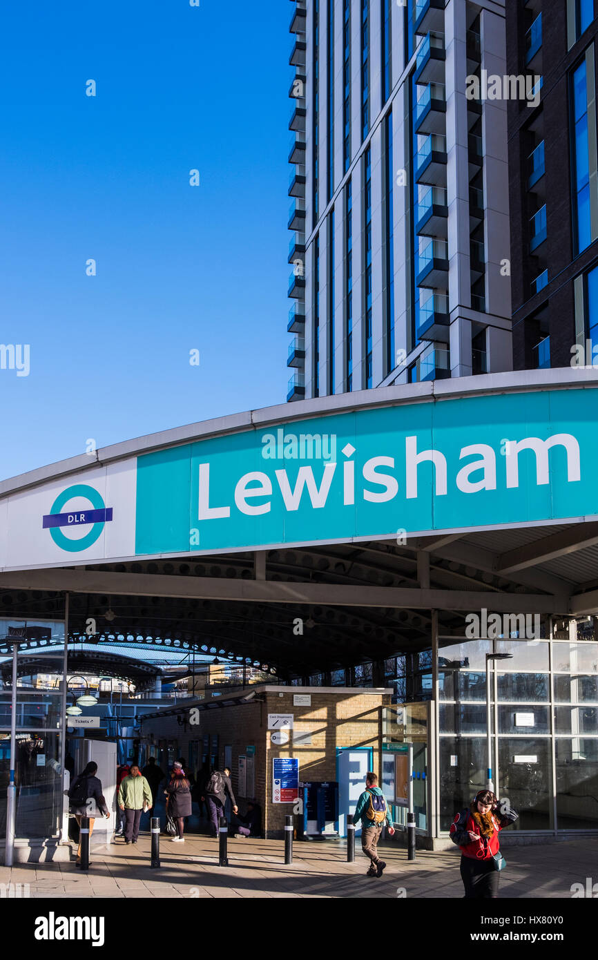 Lewisham Town Centre in the South East of London, England, U.K Stock