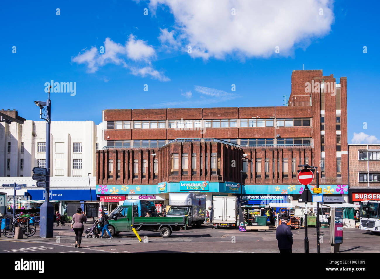 Lewisham Town Centre in the South East of London, England, U.K Stock