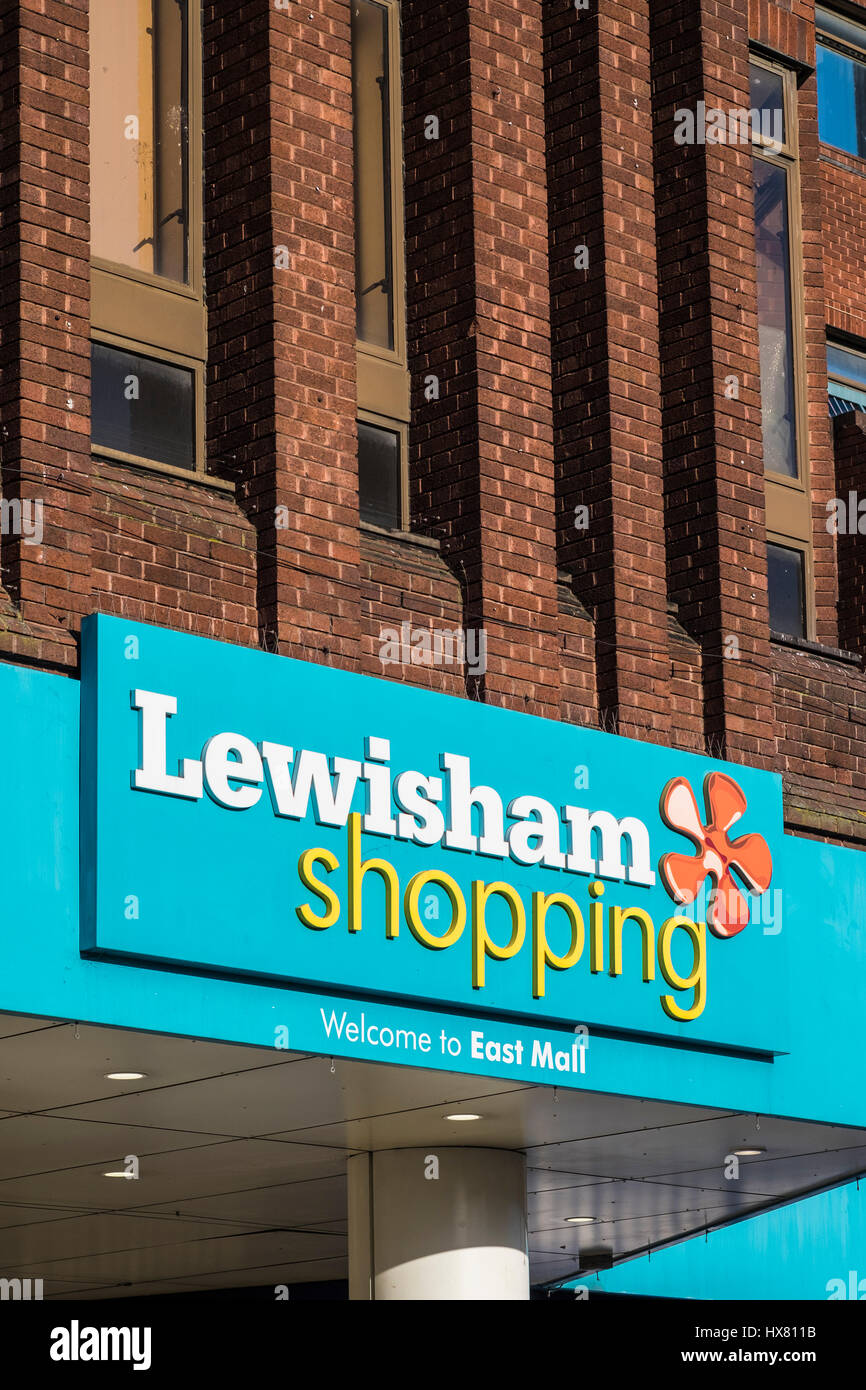 Lewisham Town Centre in the South East of London, England, U.K. Stock Photo