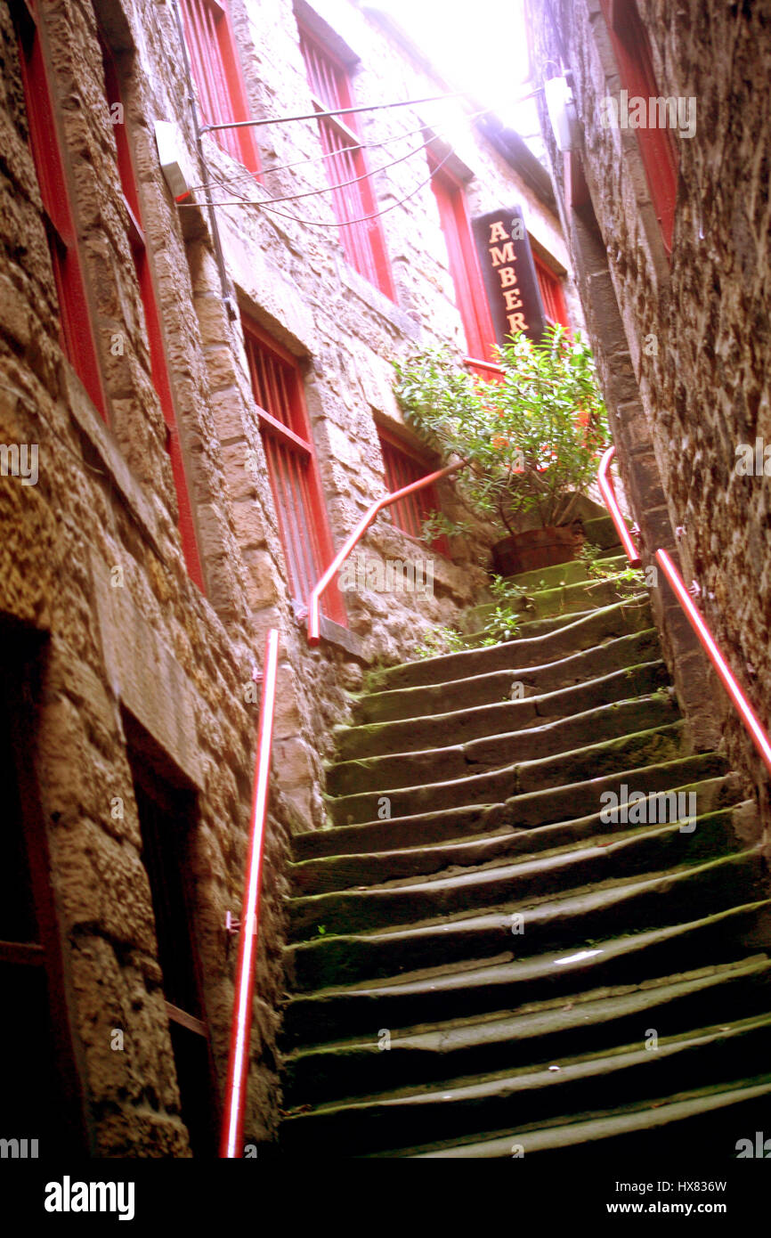 Steps at 'The Side', Newcastle upon Tyne Stock Photo Alamy