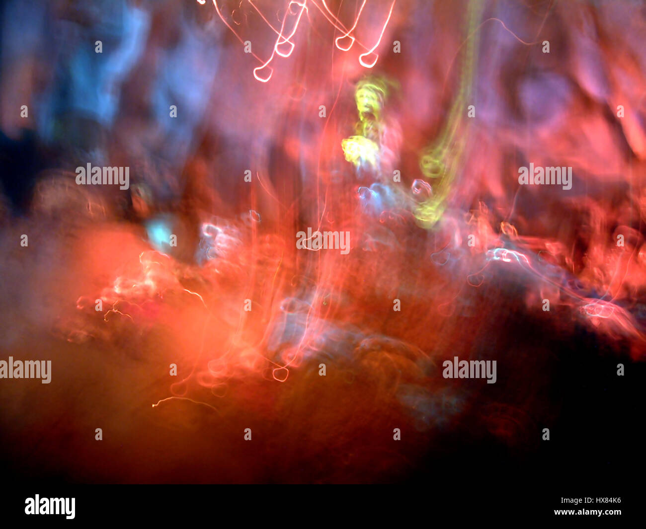 Red and blue blurred lights Stock Photo - Alamy