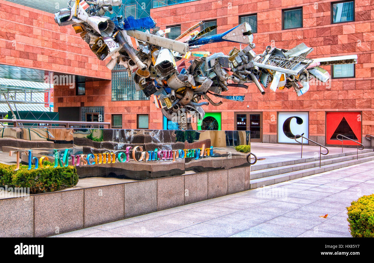 The Museum of Contempory Art (MOCA) in downtown Los Angeles Stock Photo
