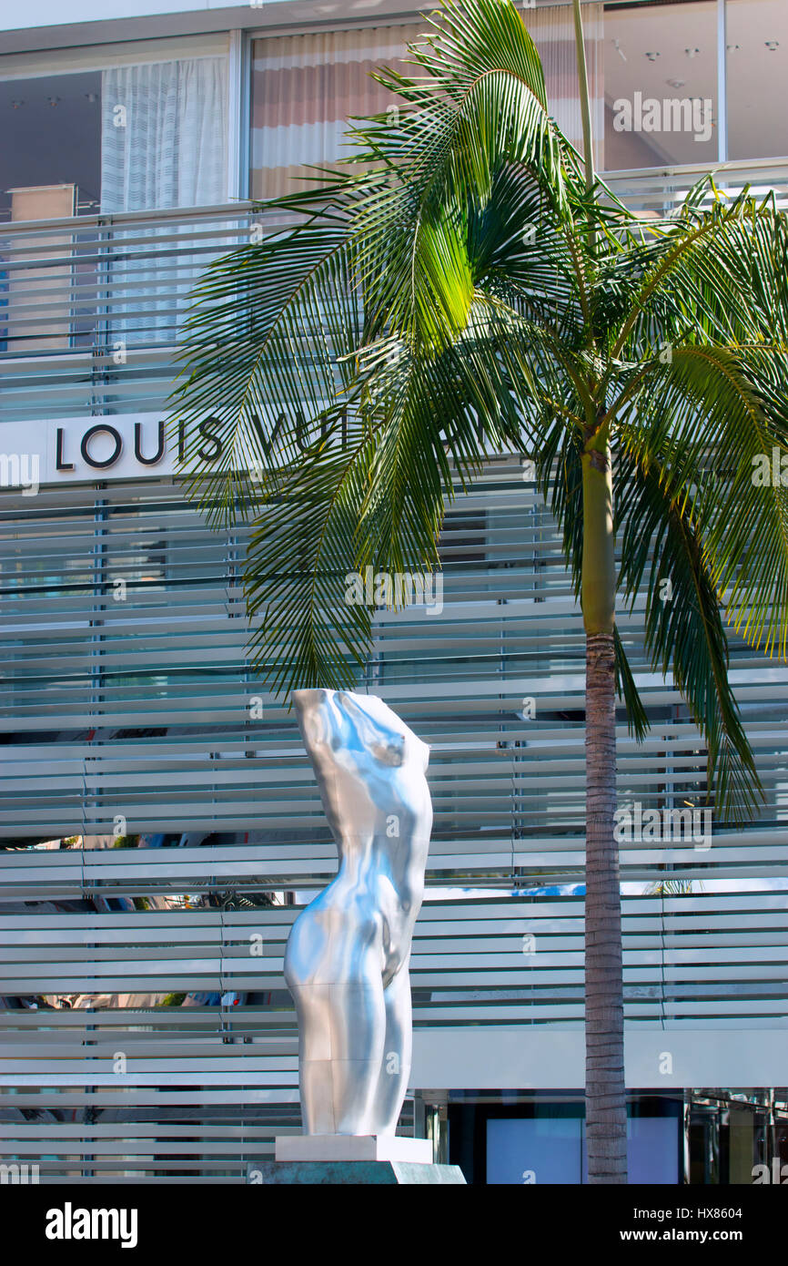 Luxury shops on Rodeo Drive, Beverly Hills Stock Photo Alamy
