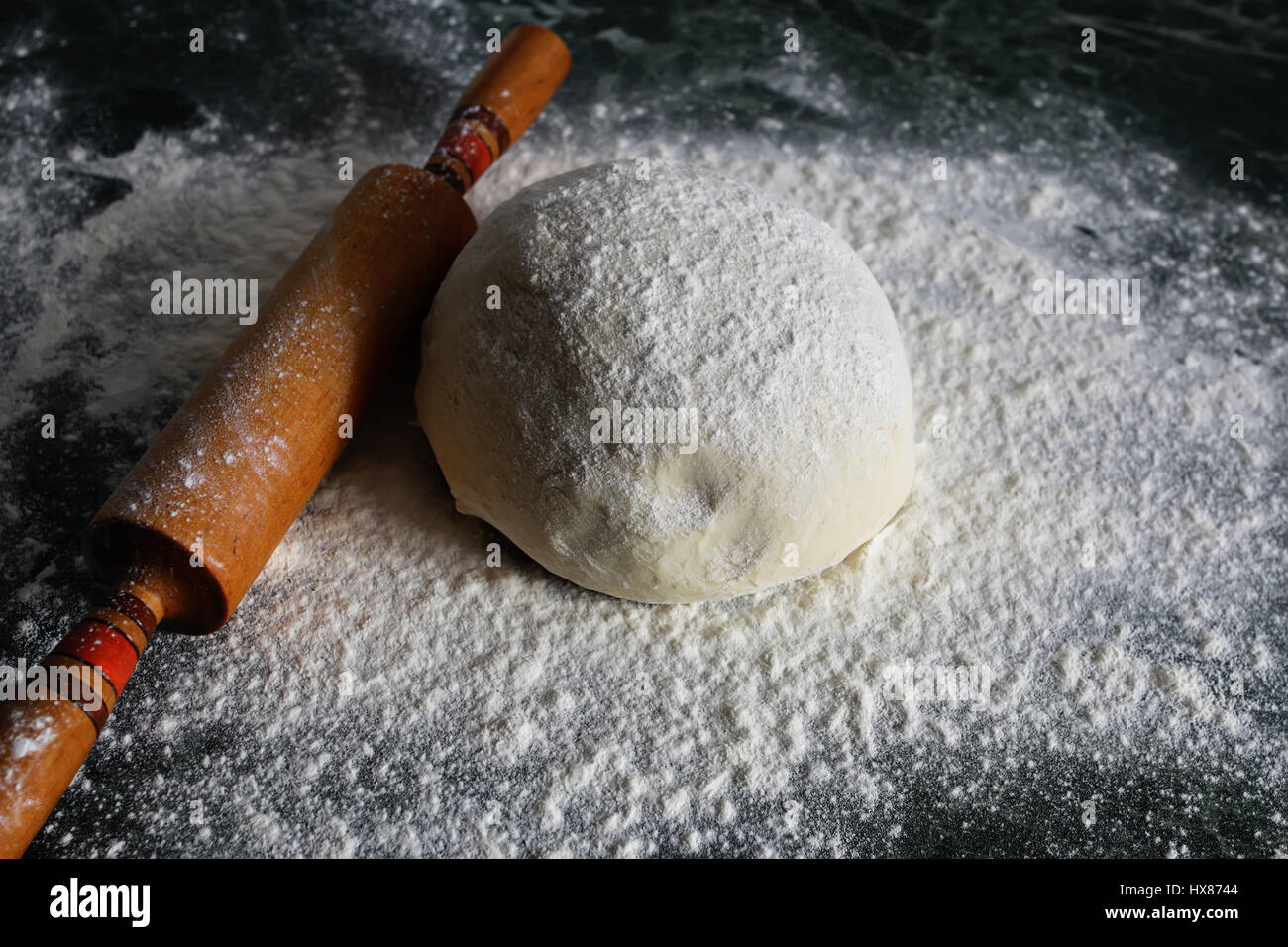 dough knead flour Stock Photo - Alamy