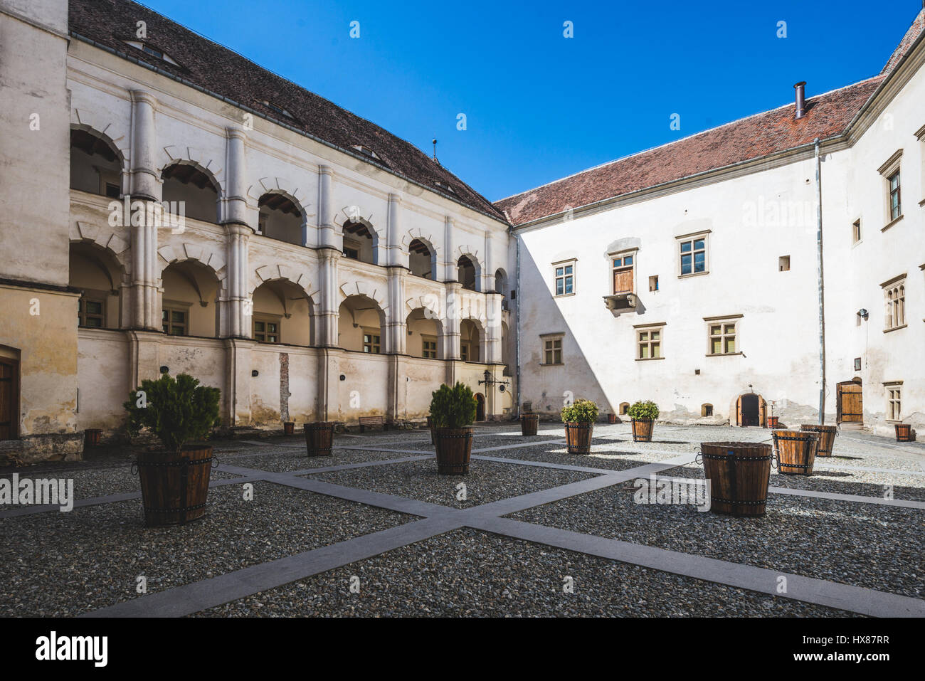 January, 2017: The castle of Fagaras, Romania Photo: Cronos/Alessandro Bosio Stock Photo