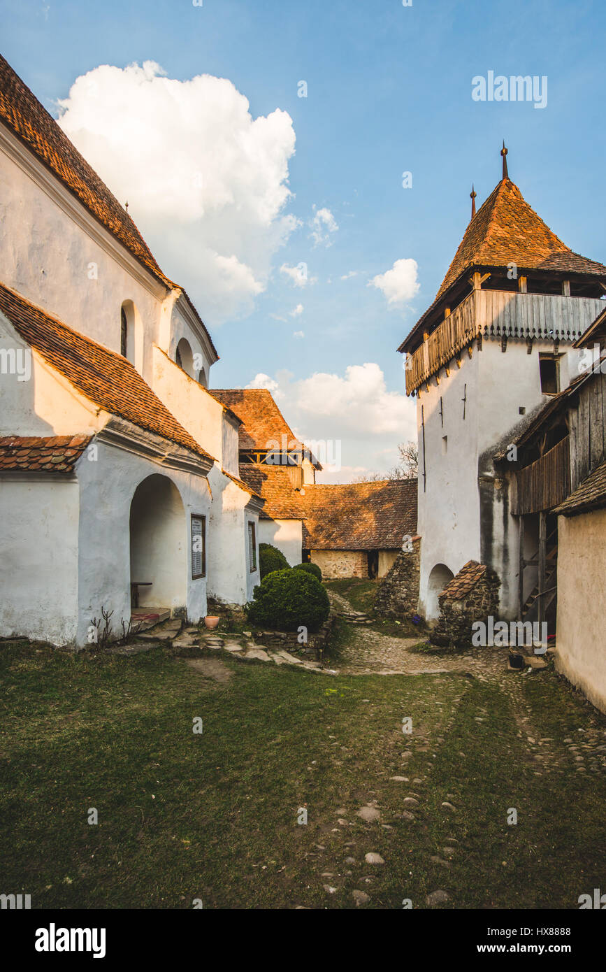 March, 2017: the romanian fortified church of Viscri Photo: Cronos/Alessandro Bosio Stock Photo