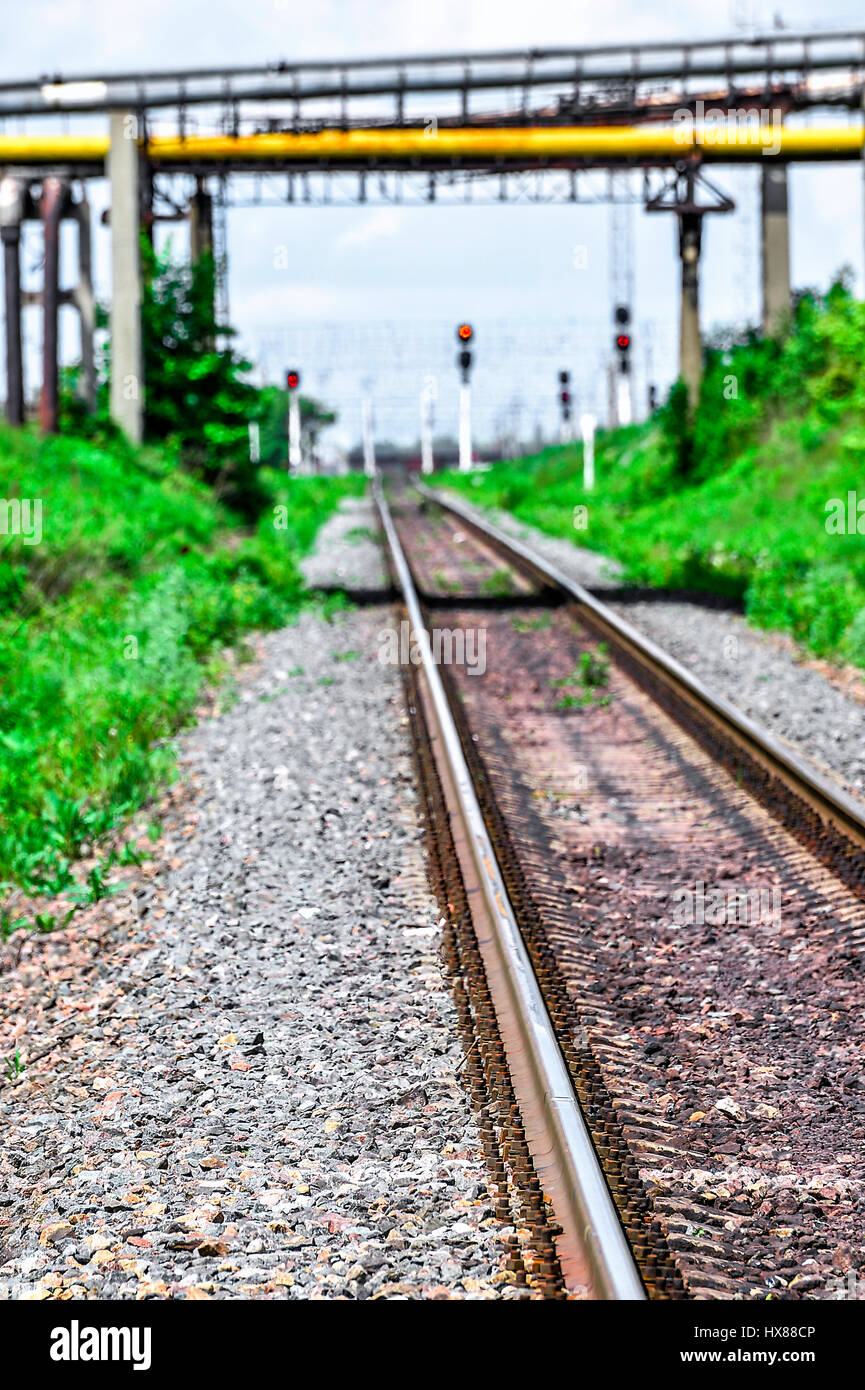 Road and railway parallel way nature background hi-res stock photography  and images - Alamy