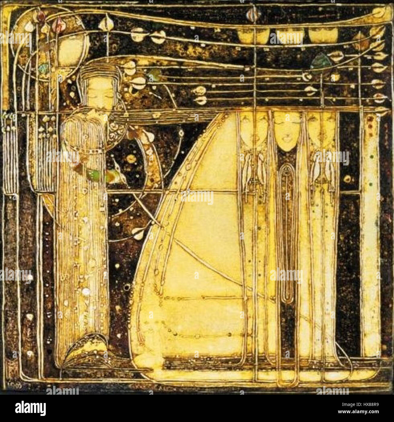 Opera of the Seas (1903) by Margaret MacDonald, an iconic piece of art ...