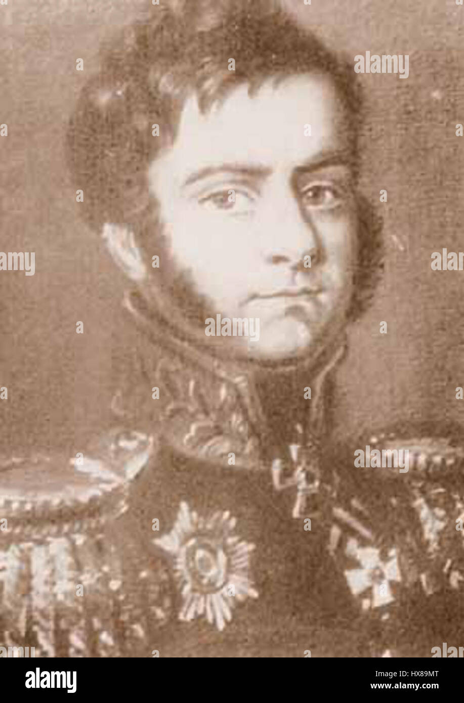 Muraviev Mikhail Nikolaevich young Stock Photo