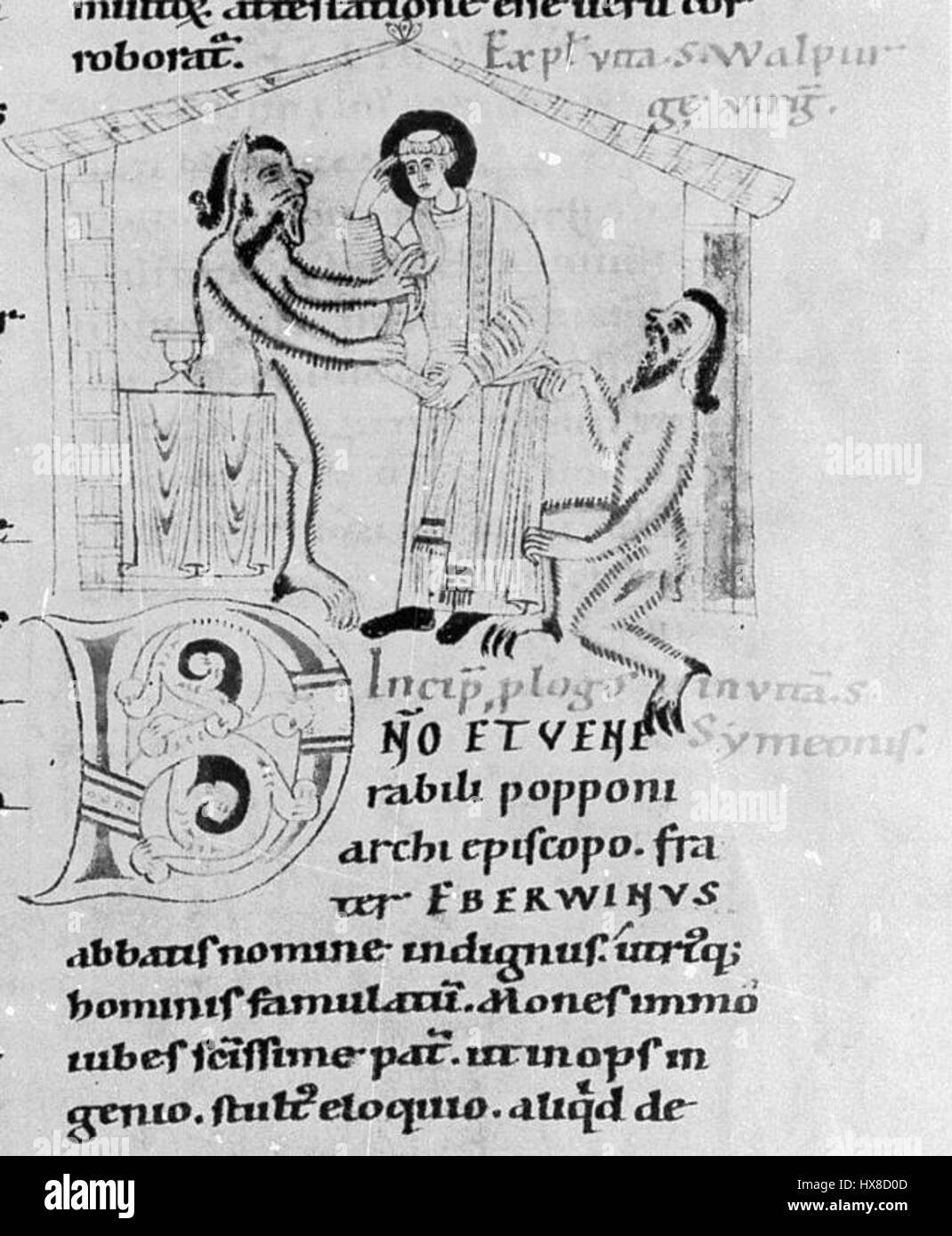 Saints depicted Black and White Stock Photos & Images - Alamy