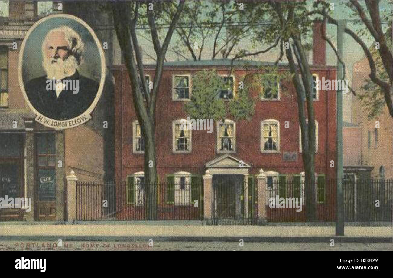 Wadsworth Longfellow House, Portland, ME Stock Photo Alamy