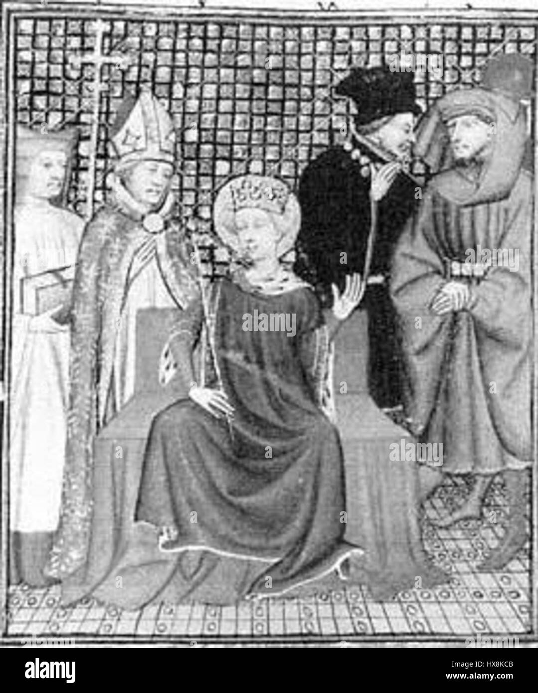 Ludvik IX’s coronation marks an important event in French royal history, as it symbolizes his ascension to the throne. This significant moment in the history of France is marked by elaborate ceremonies and political ramifications during the medieval period. Stock Photo