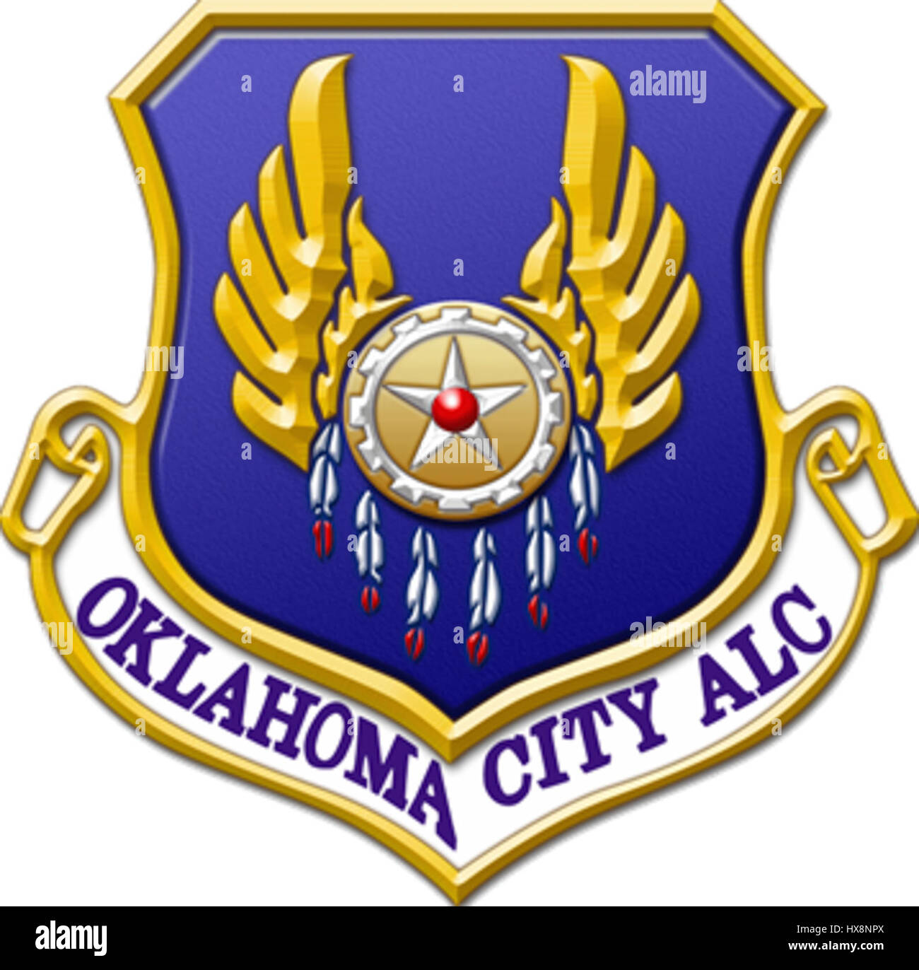 Oklahoma City Air Logistics Complex (OC ALC) Shield Stock Photo