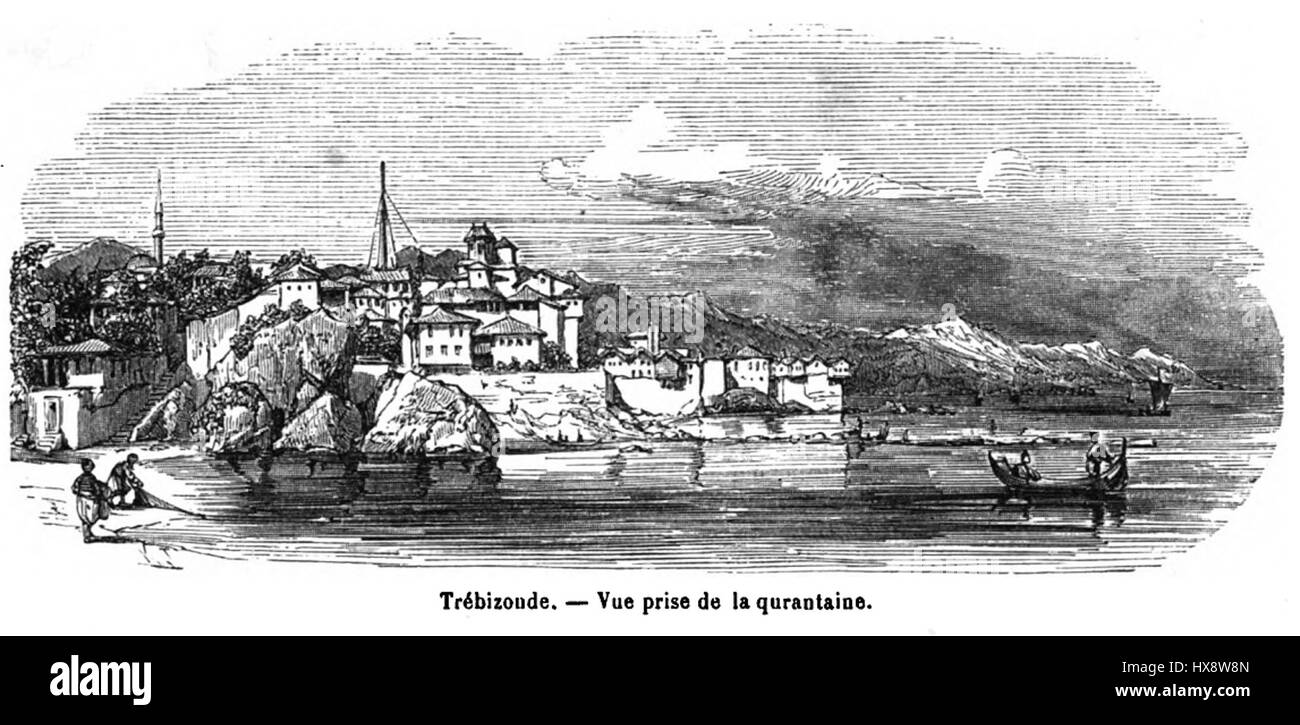 View of Trebizond from the quarentine Stock Photo